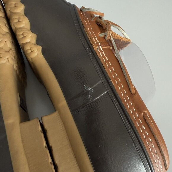 Women's L.L.Bean Rubber Moc Boots Size 10 M Tan Brown - Picture 9 of 10